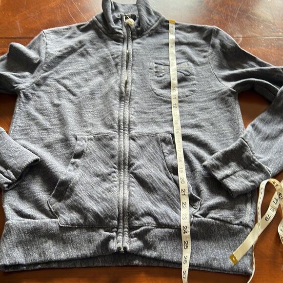 Levi Strauss & Co Mens Blue Denim Knit Jacket Size Small Zipper Front - Picture 7 of 10